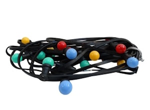 Prikkabel Nr 4, groene kabel 22,5 mtr, 37 gekleurde rgb LED lampjes